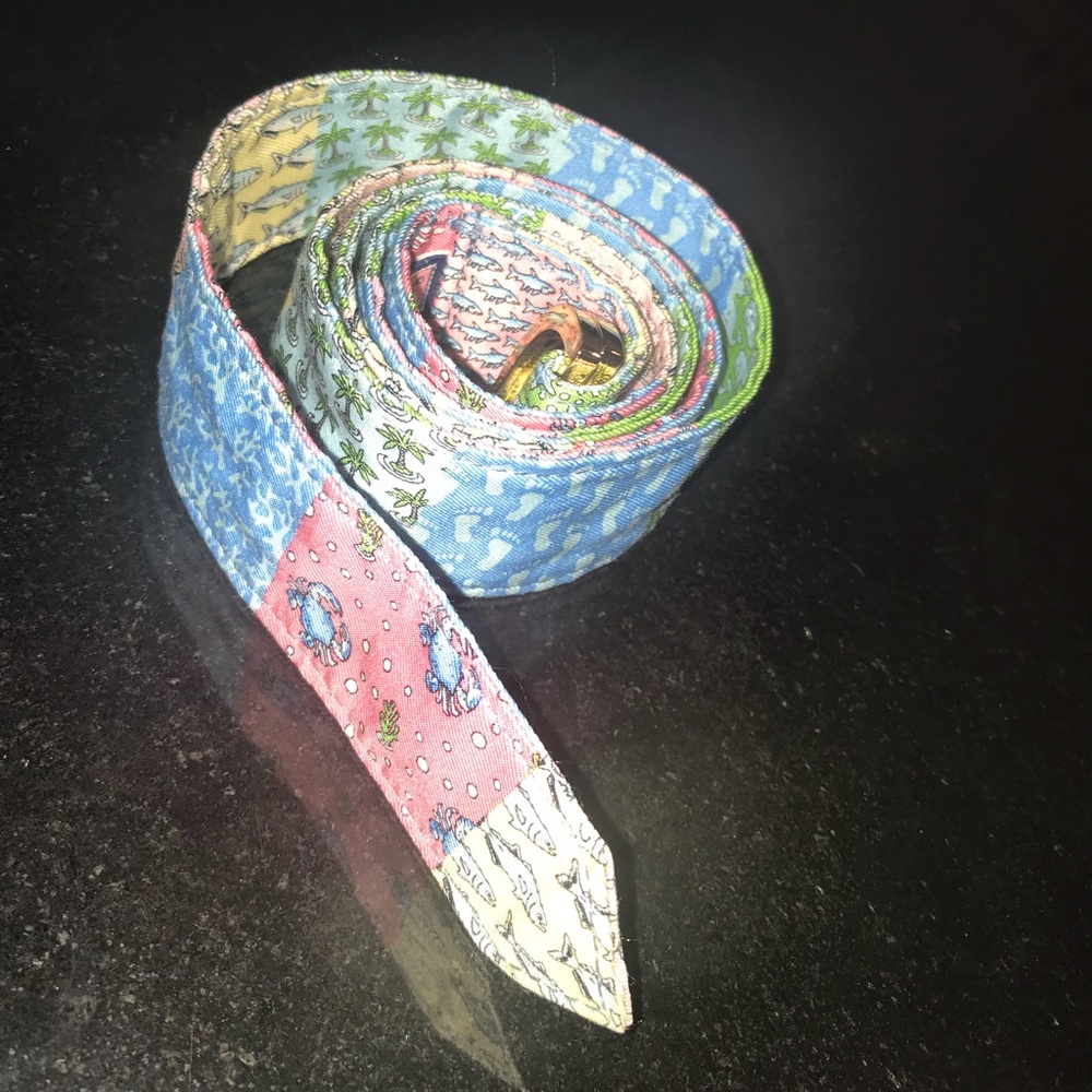 Vineyard Vines Women’s Patchwork D-Ring Belt